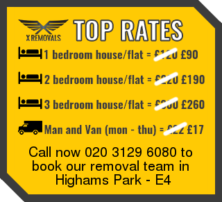 Removal rates forE4 - Highams Park